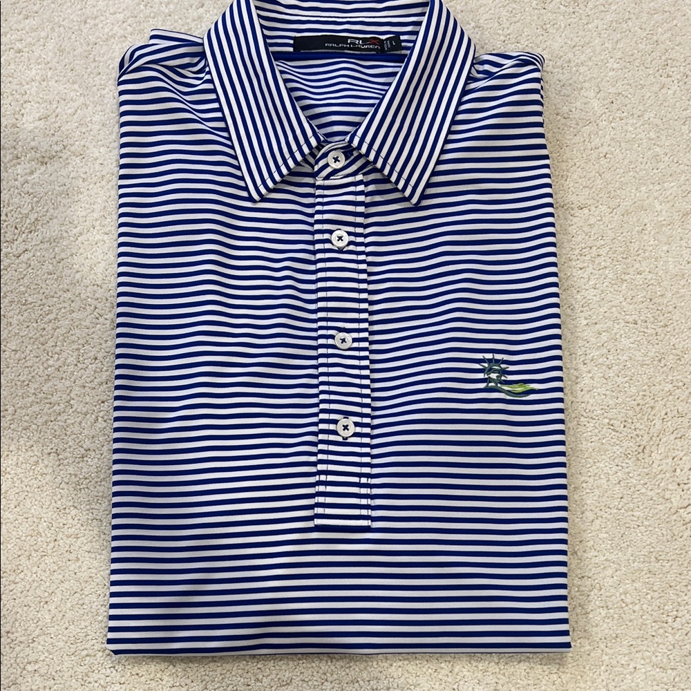 NWOT RLX Ralph Lauren Striped golf Polo Shirt